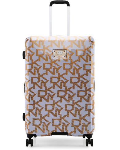DECO SIGNATURE Range White & Gold Hard Large Luggage