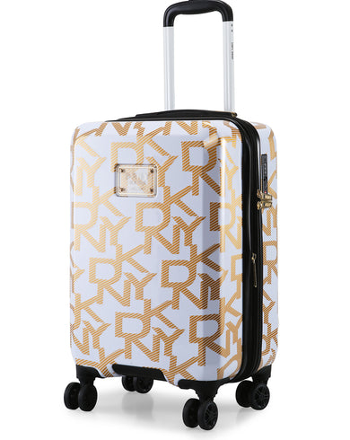DECO SIGNATURE Range White & Gold Hard Cabin Luggage