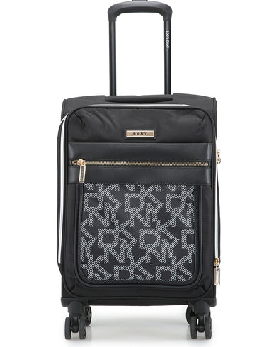 AFTER HOURS Range Black Logo Print Soft Cabin Luggage