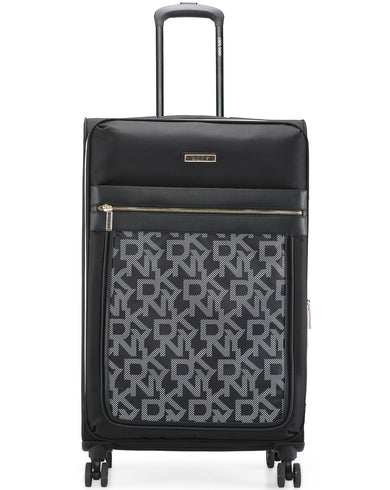 AFTER HOURS Range Black Logo Print Soft Large Luggage