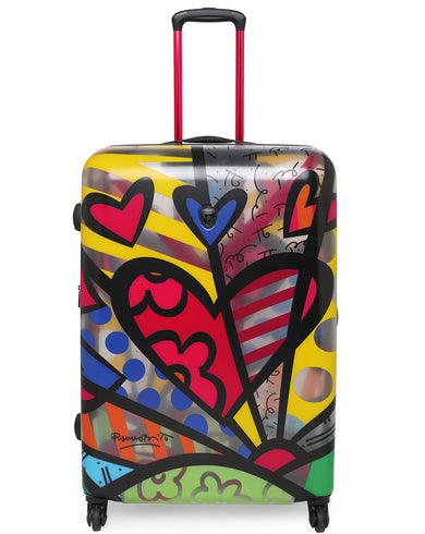 BRITTO TRANSPARENT A NEW DAY Range Multicolor Hard Large Luggage