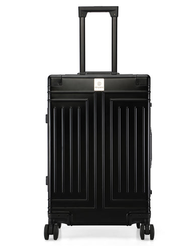 ALUMINIUM TROLLY Range Black Hard Medium Luggage