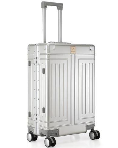 ALUMINIUM TROLLY Range Silver Hard Medium Luggage