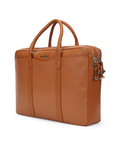 STEVE Range Hermes Tan Soft One Size Briefcase