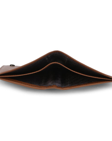 EURO BI-FOLD  Range Dark Tan Soft One Size Men's Wallet