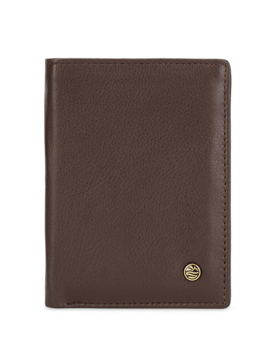 EURO BI-FOLD  Range Dark Brown Soft One Size Men's Wallet