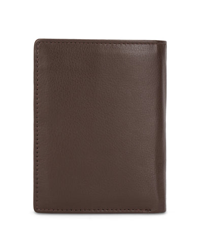 EURO BI-FOLD  Range Dark Brown Soft One Size Men's Wallet