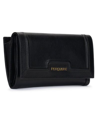 LEONORA Range Black Soft One Size Women's Wallet