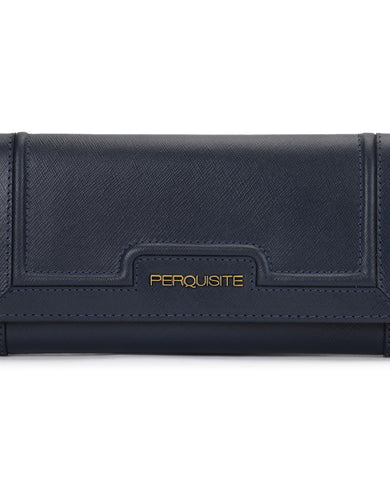 LEONORA Range Navy Blue Soft One Size Women's Wallet
