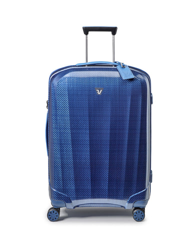 WE ARE GLAM Range Blu & Blu Acciaio Hard Large Luggage