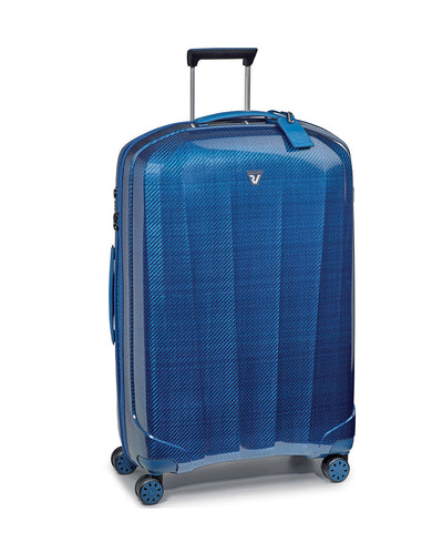 WE ARE GLAM Range Blu & Blu Acciaio Hard Large Luggage