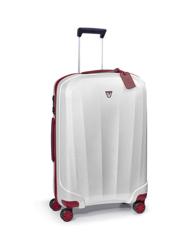 WE ARE GLAM Range Rosso & Bianco Hard Medium Luggage