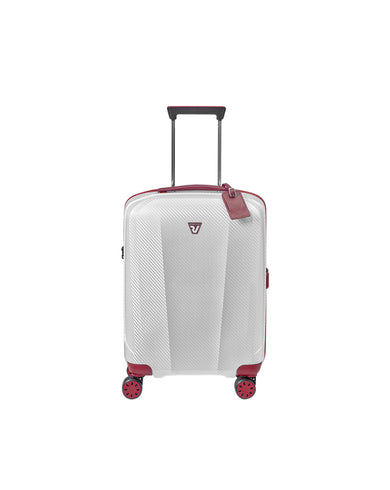 WE ARE GLAM Range Rosso & Bianco Hard Cabin Luggage