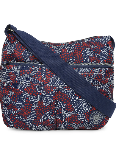 CRINKLE SHOULDER BAG Range Blue & Red Soft One Size Shoulder Bag