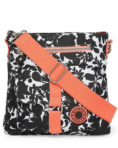 CRINKLE SHOULDER BAG Range Black & Peach Soft One Size Shoulder Bag