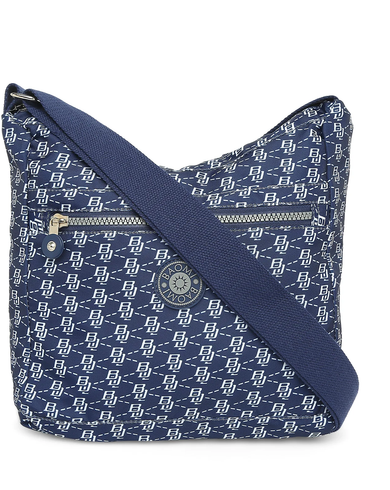 CRINKLE SHOULDER BAG Range Blue & White Soft One Size Shoulder Bag