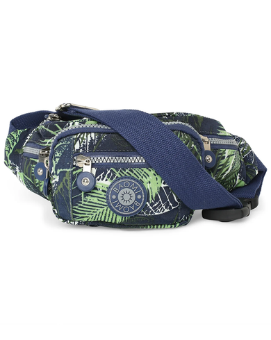 CRINKLE WAIST BAG Range Blue & Green Soft One Size Waist Bag